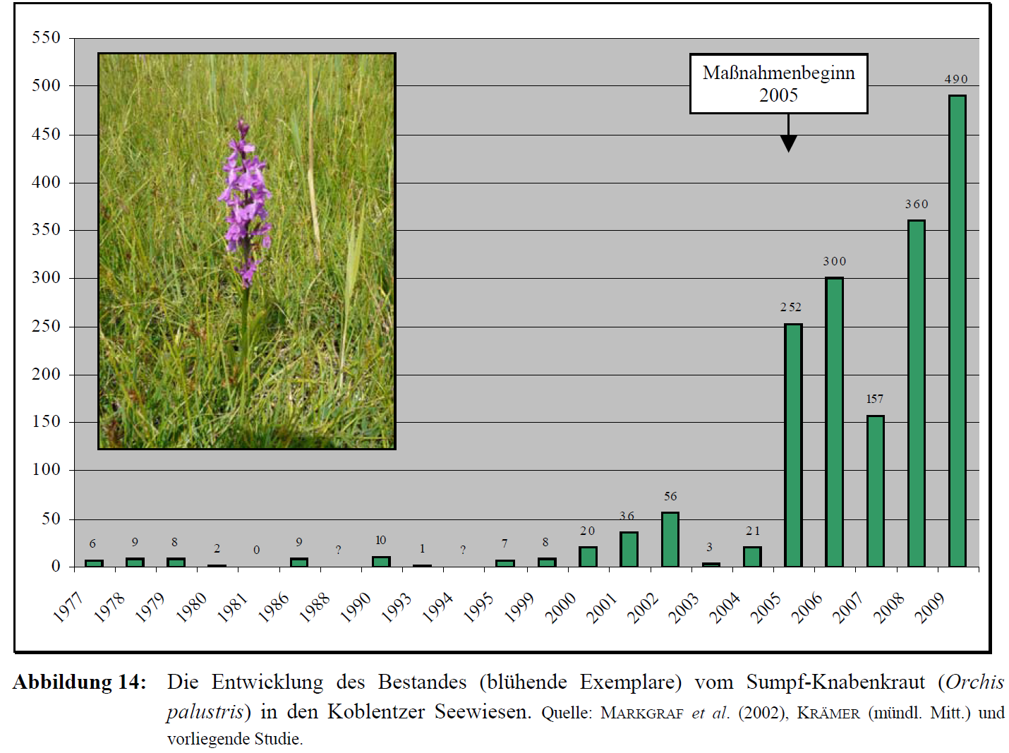 Auszug aus Monitoringgutachten: Koblentzer Seewiesen