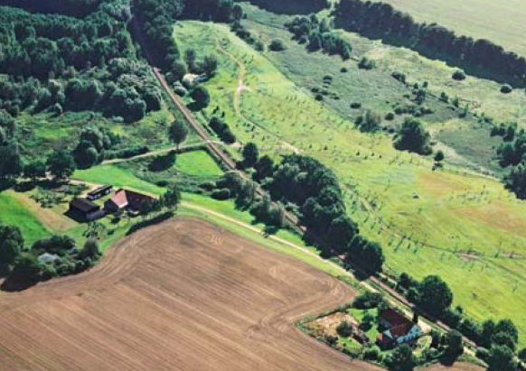 Schrägluftbild: Arboretum Crivitz